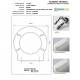 Copriwater Simas FLOW TONDO BIANCO Cerniera Cromo-Sedile-Asse Wc