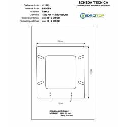 Copriwater Simas FROZEN BIANCO Cerniera Cromo-Sedile-Asse Wc