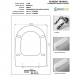 Copriwater Simas MODULO BIANCO Cerniera Rallentata Soft Close Cromo-Sedile-Asse Wc