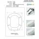 Copriwater Simas PLANA  BIANCO Cerniera Rallentata Soft Close Cromo-Sedile-Asse Wc