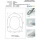 Copriwater Simas PRIMAVERA BIANCO Cerniera Rallentata Soft Close Cromo-Sedile-Asse Wc