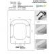Copriwater Simas SIMETO BIANCO Cerniera Cromo-Sedile-Asse Wc