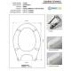 Copriwater Simas SYNTHESYS BIANCO Cerniera Rallentata Soft Close Cromo-Sedile-Asse Wc