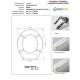 Copriwater Simas VASO RIDOTTO BIANCO Cerniera Rallentata Soft Close Cromo-Sedile-Asse Wc