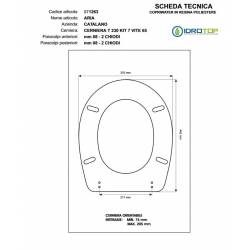 Copriwater Catalano ARIA/ARIA ACQUA CHAMPAGNE  Cromo-Sedile-Asse Wc