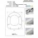 Copriwater SFERA Cesabo Bianco con cerniera Rallentata Soft Close Cromo