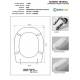 Copriwater CLIO/MEDEA Eos Bianco Cerniera Rallentata Soft Close Cromo