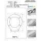 Copriwater COMPACT Eos Bianco Cerniera Rallentata Soft Close Cromo