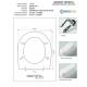 Copriwater ASSOLUTO Noce Cerniera Rallentata Soft Close Cromo-Falerii