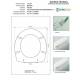 Copriwater MAGICA Bianco Cerniera Rallentata Soft Close Cromo-Falerii