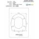 Copriwater VICTORIA Falerii Bianco Cerniera Rallentata Soft Close Cromo