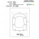 Copriwater Hatria  SELECTA CHAMPAGNE   Cerniera Rallentata Soft Close Cromo-Sedile-Asse Wc