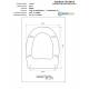 Copriwater Hidra LOFT Bianco IS Cerniera Cromo-Sedile-Asse Wc