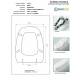 Copriwater BRIO Kerasan Bianco Cerniera Rallentata Soft Close Cromo