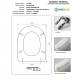 Copriwater VALENTINA Micas Bianco Cerniera Rallentata Soft Close Cromo