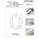 Copriwater VASO INFANZIA Micas Bianco Cerniera Rallentata Soft Close Cromo