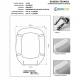 Copriwater ELEGANT Vincenti Bianco con Cerniera Cromo 