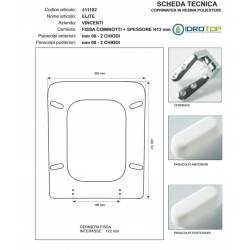 Copriwater ELITE Vincenti Bianco con Cerniera Rallentata Soft Close Cromo