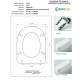 Copriwater TIPO Vincenti Bianco con Cerniera Rallentata Soft Close Cromo