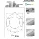 Copriwater ANTICA Vincenti Bianco con Cerniera Rallentata Soft Close Cromo