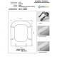 Copriwater Vavid MISTRAL Visone I.S. Cerniera Rallentata Soft Close Cromo
