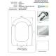 Copriwater Vavid ORIENTALE Grigio Sussurrato Cerniera Rallentata Soft Close Cromo