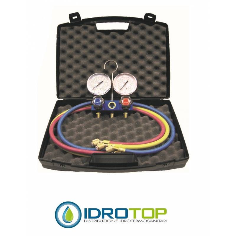 Gruppo Manometrico per R32-410-3 TF-Valigetta compresa-Idrotop