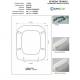 Copriwater Senesi DUCCIO CHAMPAGNE Cerniera Cromo-Sedile-Asse Wc
