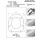 Copriwater MERKUR Olympia Bianco con cerniera Cromo 