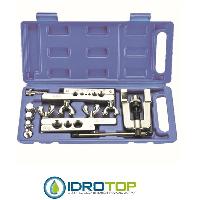 Flangiatubo+Allargatubo in Pollici con Valigetta di Plastica-Idrotop