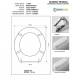 Copriwater Pozzi Ginori MONTEBIANCO CHAMPAGNE   Cerniera Cromo-Sedile-Asse Wc 