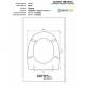 Copriwater Cesame  EQUA CHAMPAGNE  Cerniera Cromo-Sedile-Asse Wc