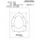 COPRIWATER SEDILE  FENICE BIANCO CERNIERA Rallentata Soft Close CROMO