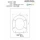 Copriwater Cielo ASCOT CHAMPAGNE Cerniera Cromo-Sedile-Asse Wc