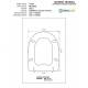 Copriwater Cielo MELROSE BIANCO Cerniera Rallentata Soft Close Cromo-Sedile-Asse Wc