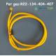 Frusta Flessibile colore Giallo con Valvola Intermedia Gas R22-134-404-407