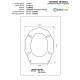 Copriwater Flaminia  FLORALE NERO  Cerniera Rallentata Soft Close Cromo-Sedile-Asse Wc