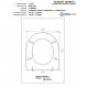 Copriwater Flaminia  LINK/MINILINK BIANCO  Cerniera Oro-Sedile-Asse Wc