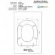Copriwater Flaminia  VALENTINE ROSSO BERTOCCI  Cerniera Rallentata Soft Close Cromo-Sedile Wc