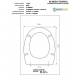 Copriwater Flaminia  WEB BIANCO  Cerniera Rallentata Soft Close Cromo-Sedile-Asse Wc