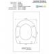 Copriwater Galassia  PRINCESS BIANCO  Cerniera Cromo-Sedile-Asse Wc