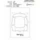 Copriwater Galassia SA 02 CHAMPAGNE Cerniera Rallentata Soft Close Cromo-Sedile-Asse Wc