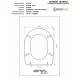 Copriwater Globo  ALIA-FLAVIA BIANCO  Cerniera Rallentata Soft Close Cromo-Sedile-Asse