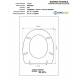 Copriwater G.S.I ESSENZA BIANCO Cerniera Rallentata Soft Close cromo-Sedile-Asse Wc
