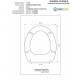 Copriwater G.S.I OCEANO RESTYLING BIANCO Cerniera Rallentata Soft Close cromo-Sedile-Asse Wc