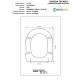 Copriwater G.S.I OLD ANTEA Colore NOCE Cerniera Rallentata Soft Close cromo-Sedile-Asse Wc