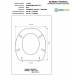 Copriwater G.S.I PANORAMA RIDOTTO BIANCO Cerniera Rallentata Soft Close cromo-Sedile-Asse Wc