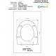 Copriwater Ideal Standard  ALA SOSP. ROSSO BERTOCCI  Cerniera Cromo-Sedile-Asse Wc