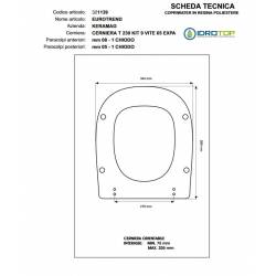 COPRIWATER SEDILE per modello EUROTREND KERAMAG