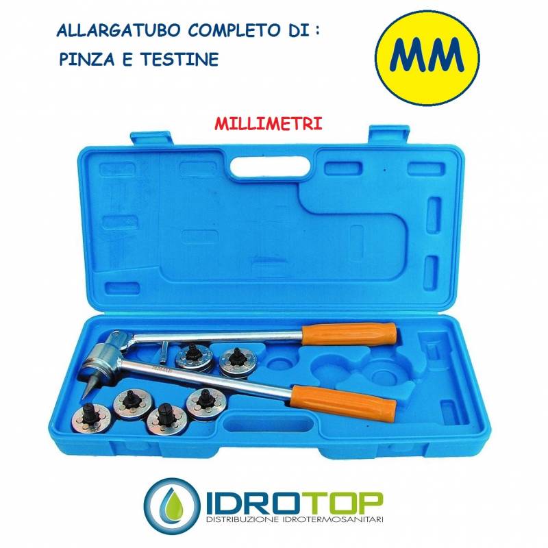 Allargatubo in Valigetta di Plastica in Millimetri-Idrotop